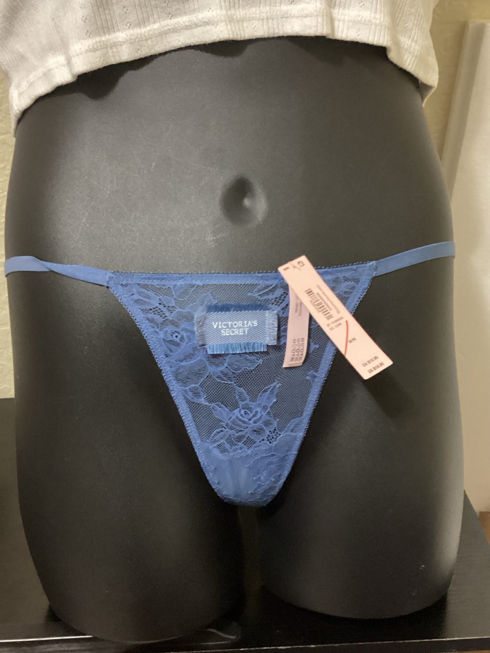 Victoria's Secret Blue Lace G-String Thong